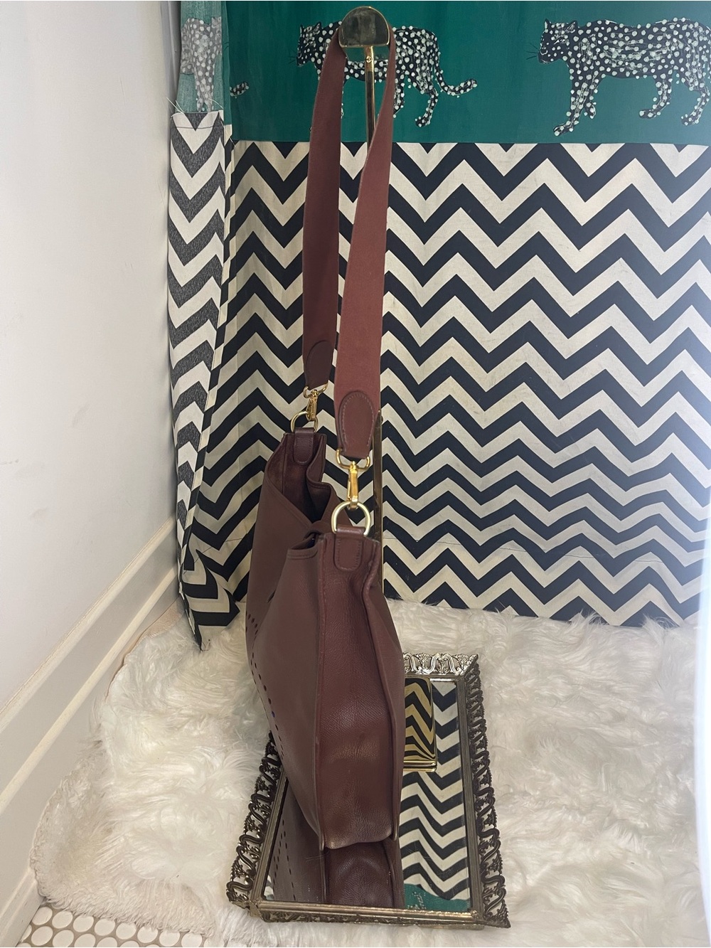 Hermès Vintage Evelyne I, 29 PM Crossbody Bag Rouge H Ardennes Leather 1988, GHW - Picture 3 of 16